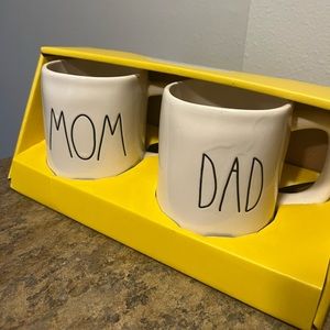 Rae Dunn Mom and Dad mugs